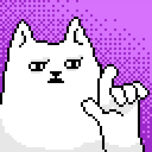 🤨 Стикер «Pixel Cat» для Telegram