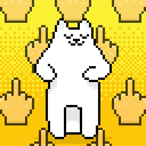 🖕 Стикер «Pixel Cat» для Telegram