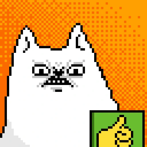 😬 Стикер «Pixel Cat» для Telegram