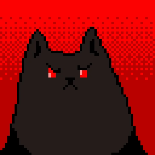 😡 Стикер «Pixel Cat» для Telegram