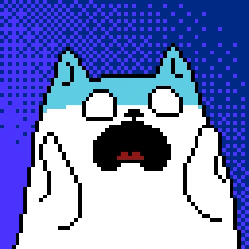 😨 Стикер «Pixel Cat» для Telegram