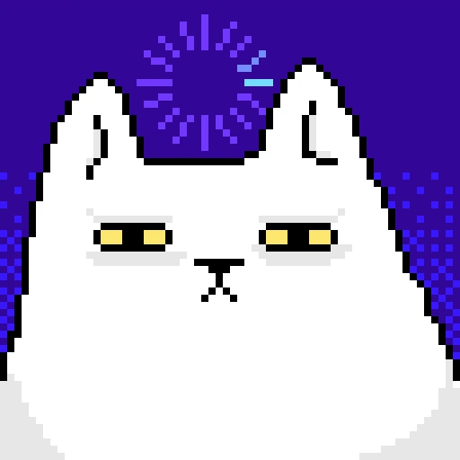😐 Стикер «Pixel Cat» для Telegram