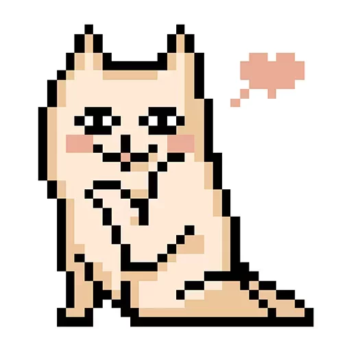 Стикерпак Пиксель Котики для Telegram