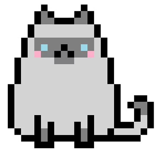 ☺ Стикер «Пиксель Котики» для Telegram