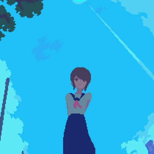 🫠 Стикер «Pixel Chan» для Telegram