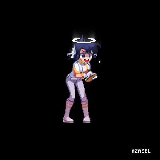 😇 Стикер «Pixel Chan» для Telegram