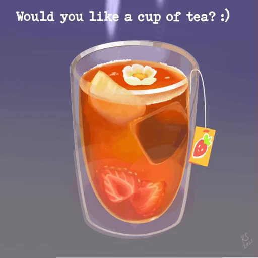 ☕️ Стикер «Pixel Chan» для Telegram