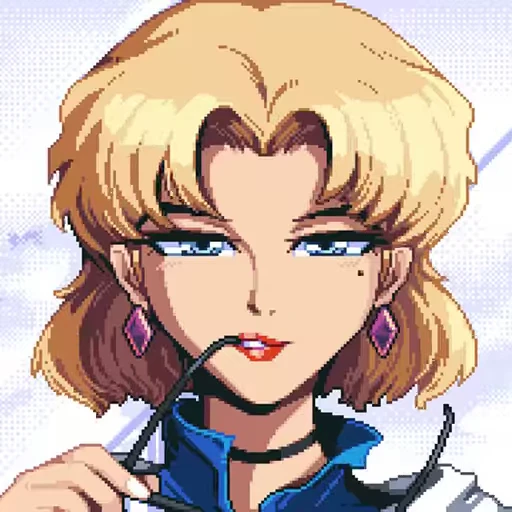 😏 Стикер «Pixel Chan» для Telegram