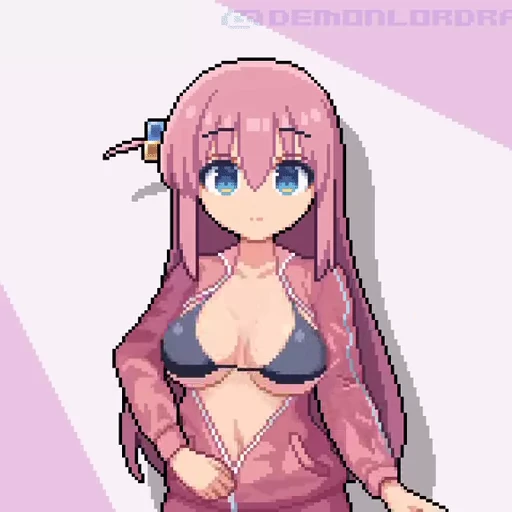 😲 Стикер «Pixel Chan» для Telegram