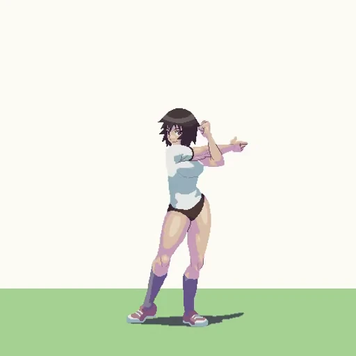 💪 Стикер «Pixel Chan» для Telegram