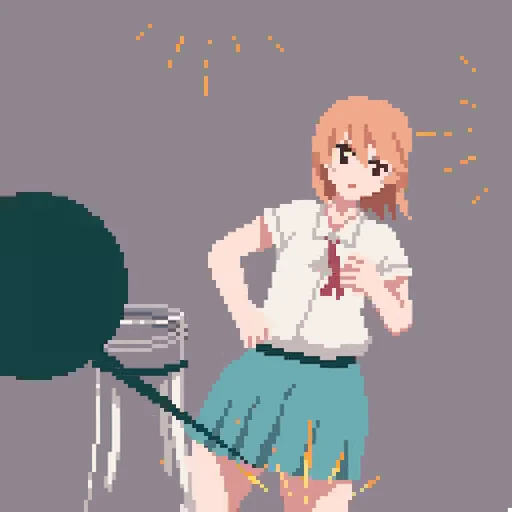 👩‍🦰 Стикер «Pixel Chan» для Telegram