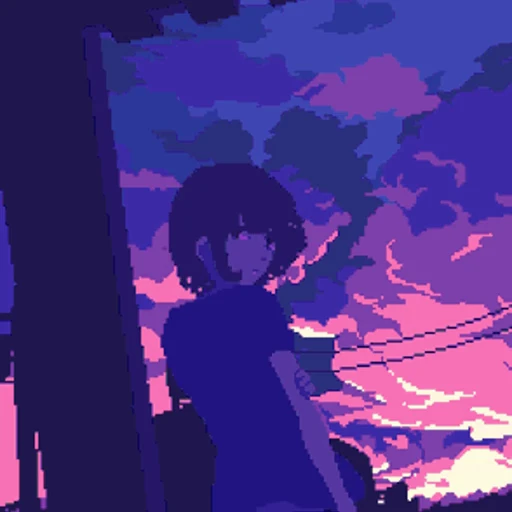 😶 Стикер «Pixel Chan» для Telegram