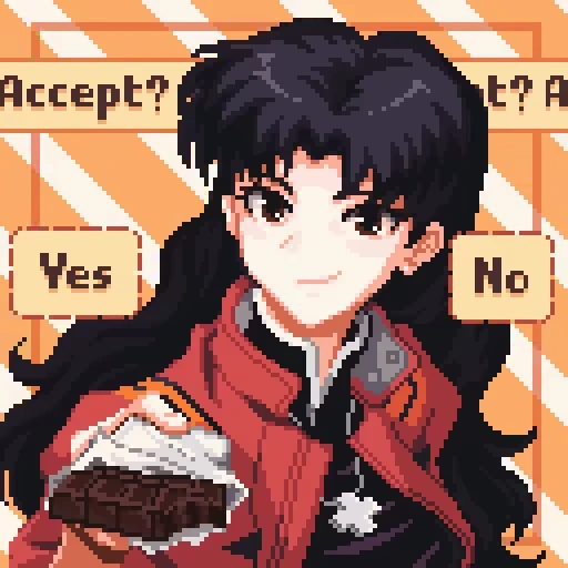 🍫 Стикер «Pixel Chan» для Telegram