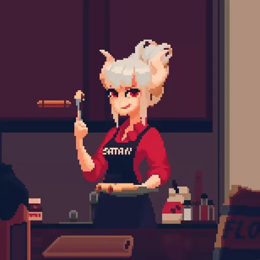 😋 Стикер «Pixel Chan» для Telegram