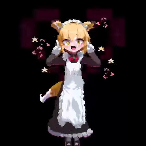 ❤️ Стикер «Pixel Chan» для Telegram