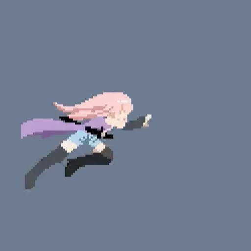 🏃 Стикер «Pixel Chan» для Telegram