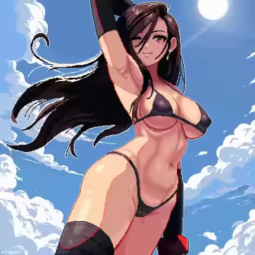 😚 Стикер «Pixel Chan» для Telegram