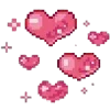 Стикер 21 🙃 Pixel Pack - разное пиксельные миленькое для девочек