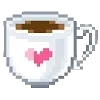 Стикер 2 🌸 Pixel emoji - пиксельные