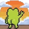 🌅 Эмодзи «meme pixel frog» для Telegram