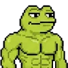 💪 Эмодзи «meme pixel frog» для Telegram