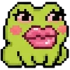 👄 Эмодзи «meme pixel frog» для Telegram