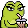 😎 Эмодзи «meme pixel frog» для Telegram