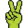 ✌️ Эмодзи «meme pixel frog» для Telegram