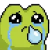 😥 Эмодзи «meme pixel frog» для Telegram