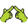 👉 Эмодзи «meme pixel frog» для Telegram