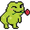 😘 Эмодзи «meme pixel frog» для Telegram