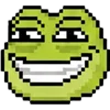 😁 Эмодзи «meme pixel frog» для Telegram