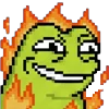 🤯 Эмодзи «meme pixel frog» для Telegram