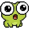 🫪 Эмодзи «meme pixel frog» для Telegram