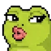 👄 Эмодзи «meme pixel frog» для Telegram