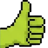 👍 Эмодзи «meme pixel frog» для Telegram
