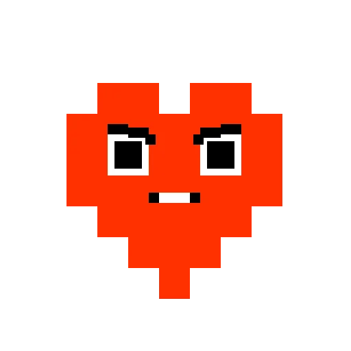 😡 Стикер «Pixel hearts» для Telegram