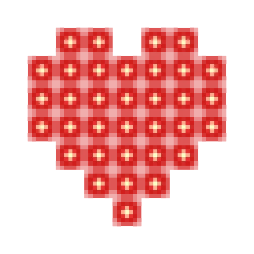 ⛔️ Стикер «Pixel hearts» для Telegram