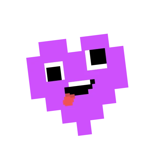 🤪 Стикер «Pixel hearts» для Telegram