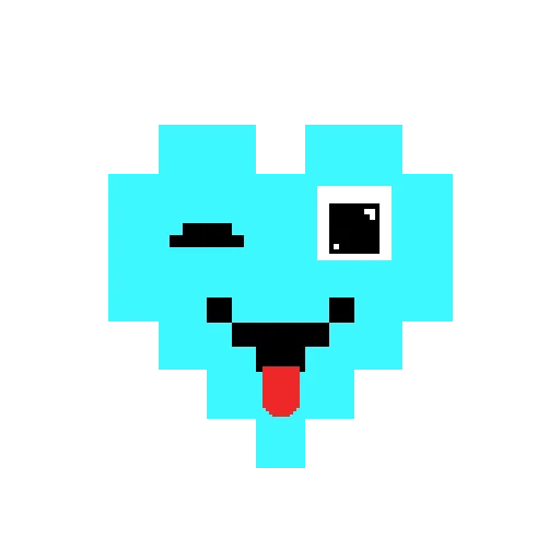 😜 Стикер «Pixel hearts» для Telegram