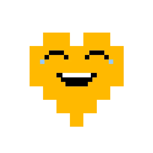 😂 Стикер «Pixel hearts» для Telegram