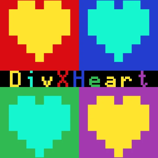 👨‍👩‍👧‍👦 Стикер «Pixel hearts» для Telegram