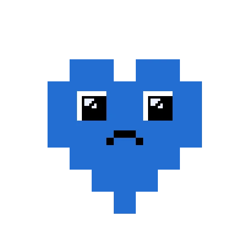 😔 Стикер «Pixel hearts» для Telegram
