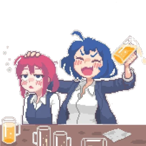 🍺 Стикер «Pixel Milk» для Telegram