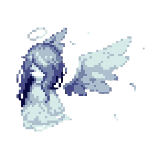 😇 Стикер «Pixel Milk» для Telegram
