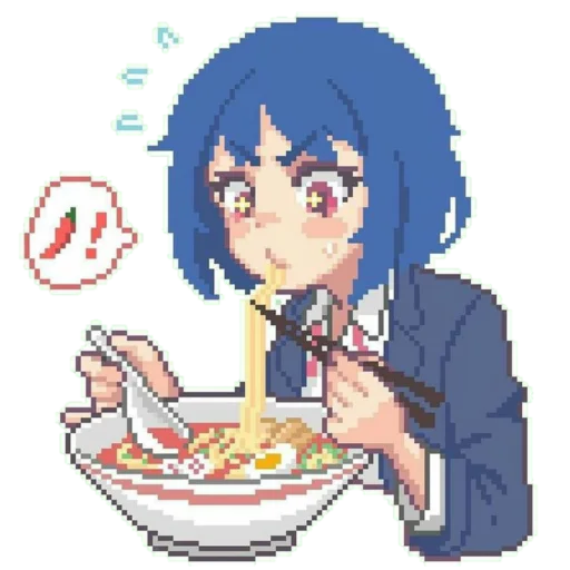 🍜 Стикер «Pixel Milk» для Telegram