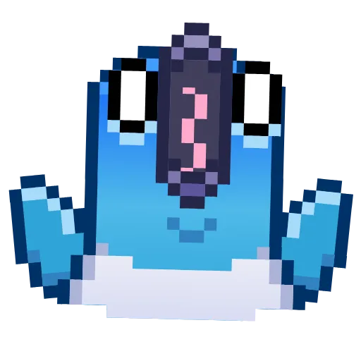 😱 Стикер «Pixel Pigeon Emoji» для Telegram
