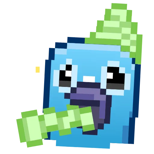 🥳 Стикер «Pixel Pigeon Emoji» для Telegram