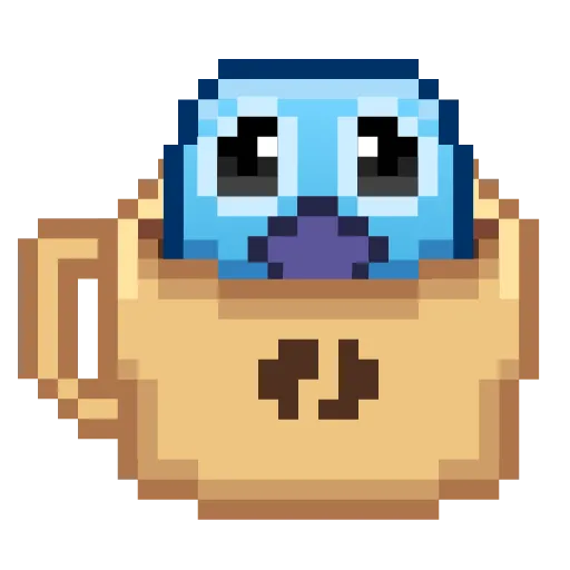 ☕ Стикер «Pixel Pigeon Emoji» для Telegram