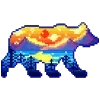 Стикер 38 pixel random 1